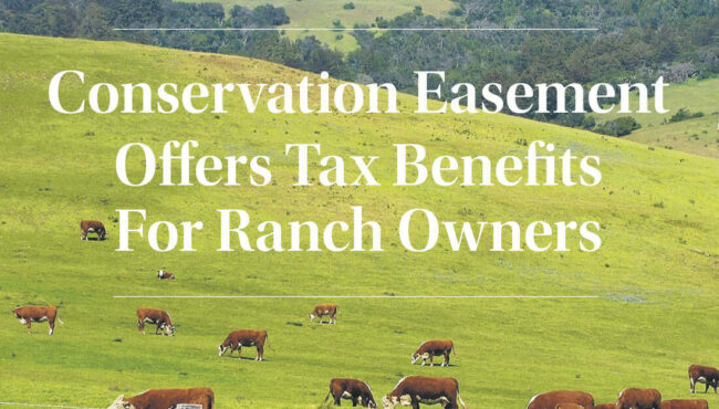 Conservation easement offers tax benefits for ranch owners