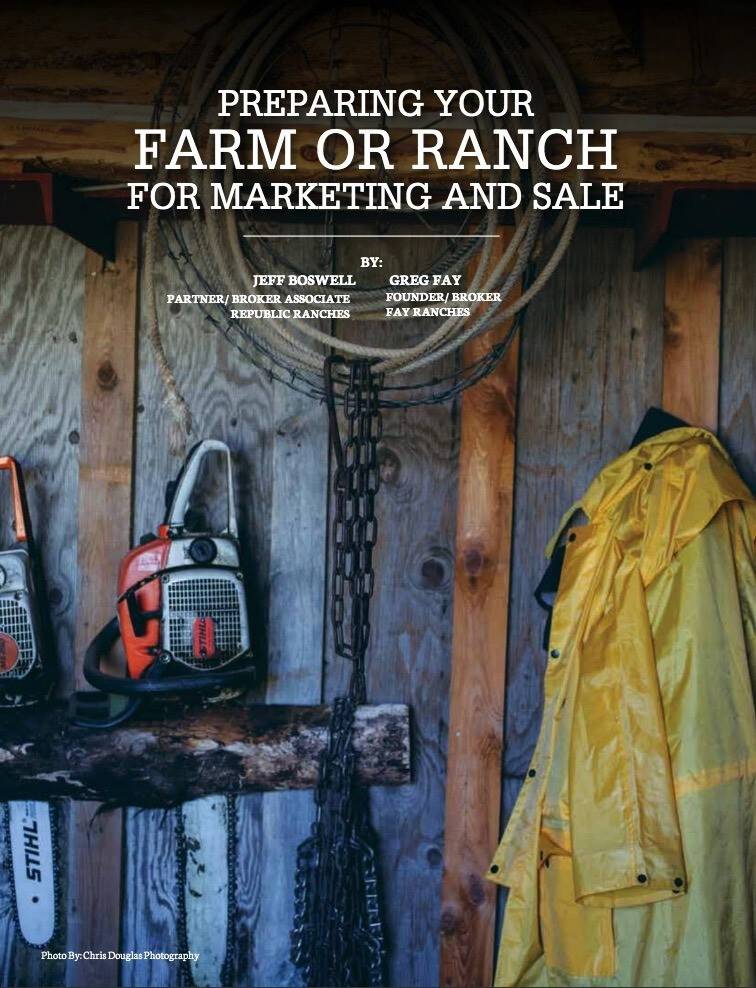 Preparing Your Farm or Ranch for Marketing and Sale Republic Ranches
