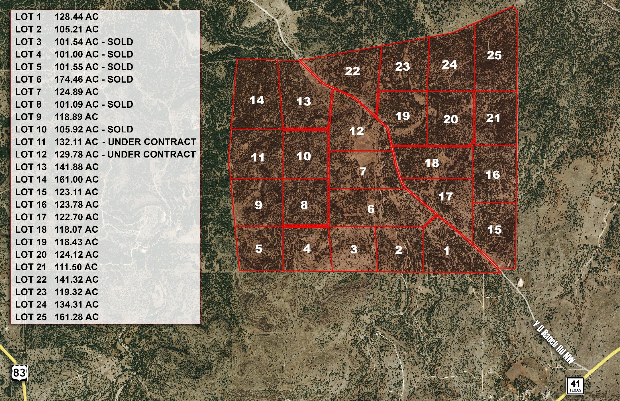 Available Ranches Map