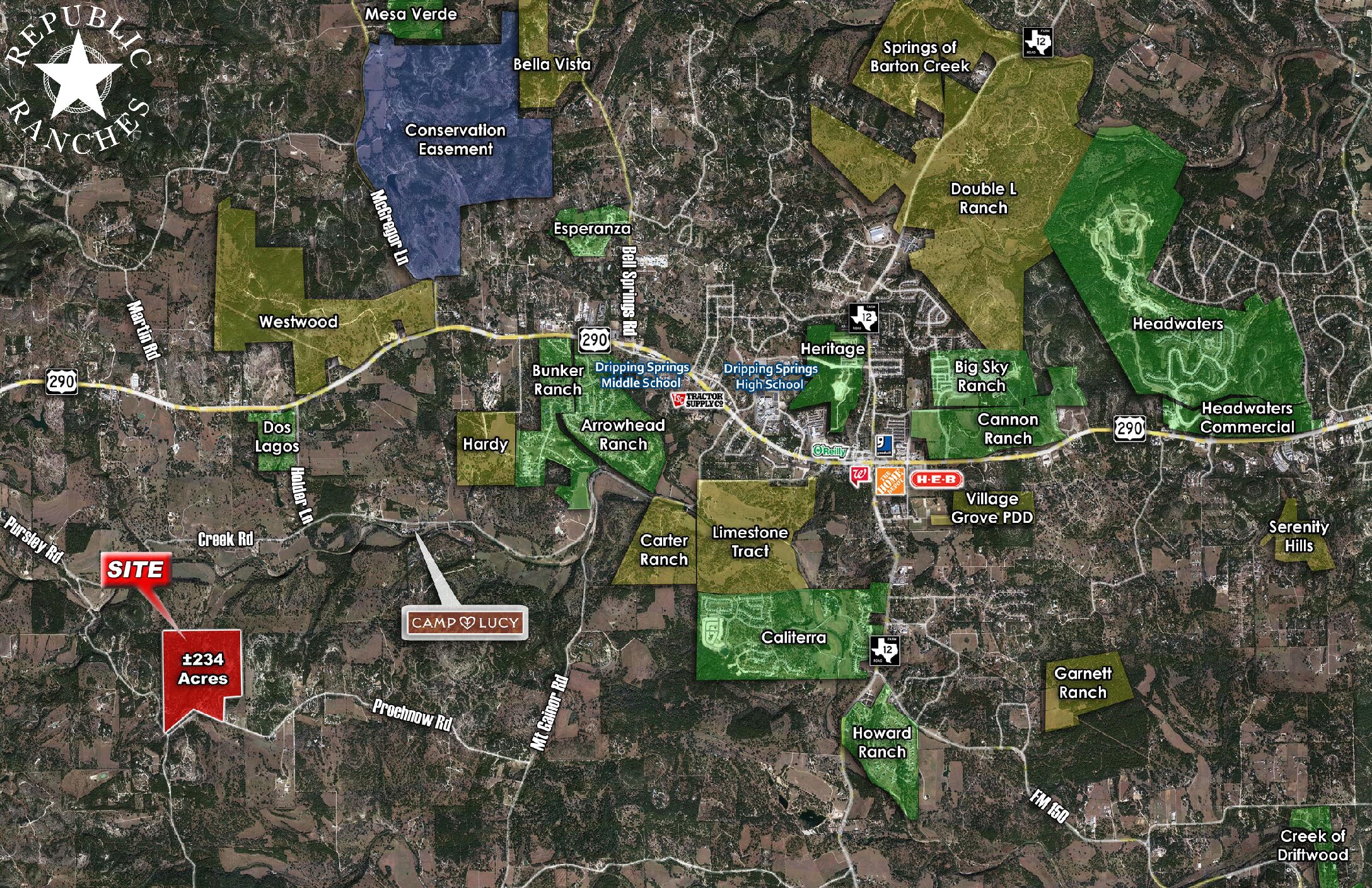 Surrounding Area Development Map